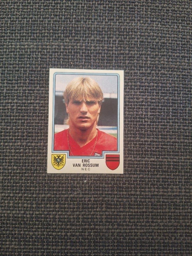 Panini Voetbal 86 Eric van Rossum NEC, Verzenden, Zo goed als nieuw, Sticker