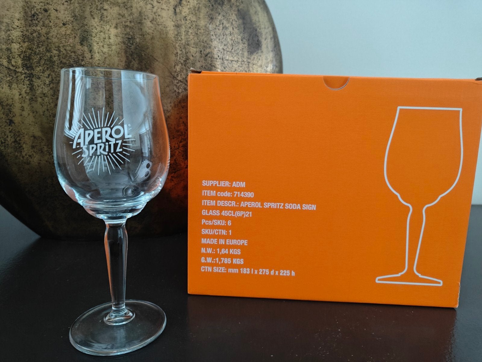 5 Dozen Nieuwe Aperol Spritz Glazen - Origineel, Onbekend, Nieuw, Ophalen of Verzenden, Modern