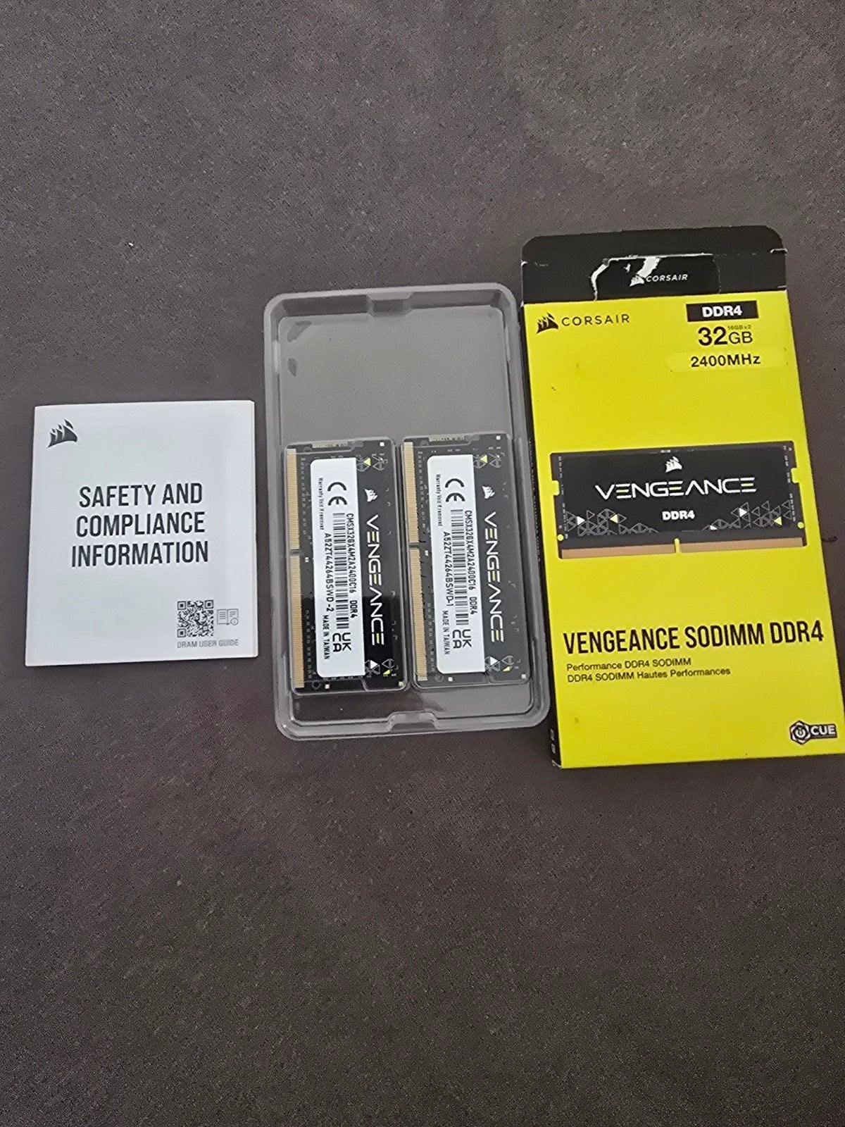Corsair Vengeance DDR4 SODIMM 32GB (2x16GB) 2400MHz, Computers en Software, 32 GB, DDR4, Ophalen of Verzenden, Zo goed als nieuw