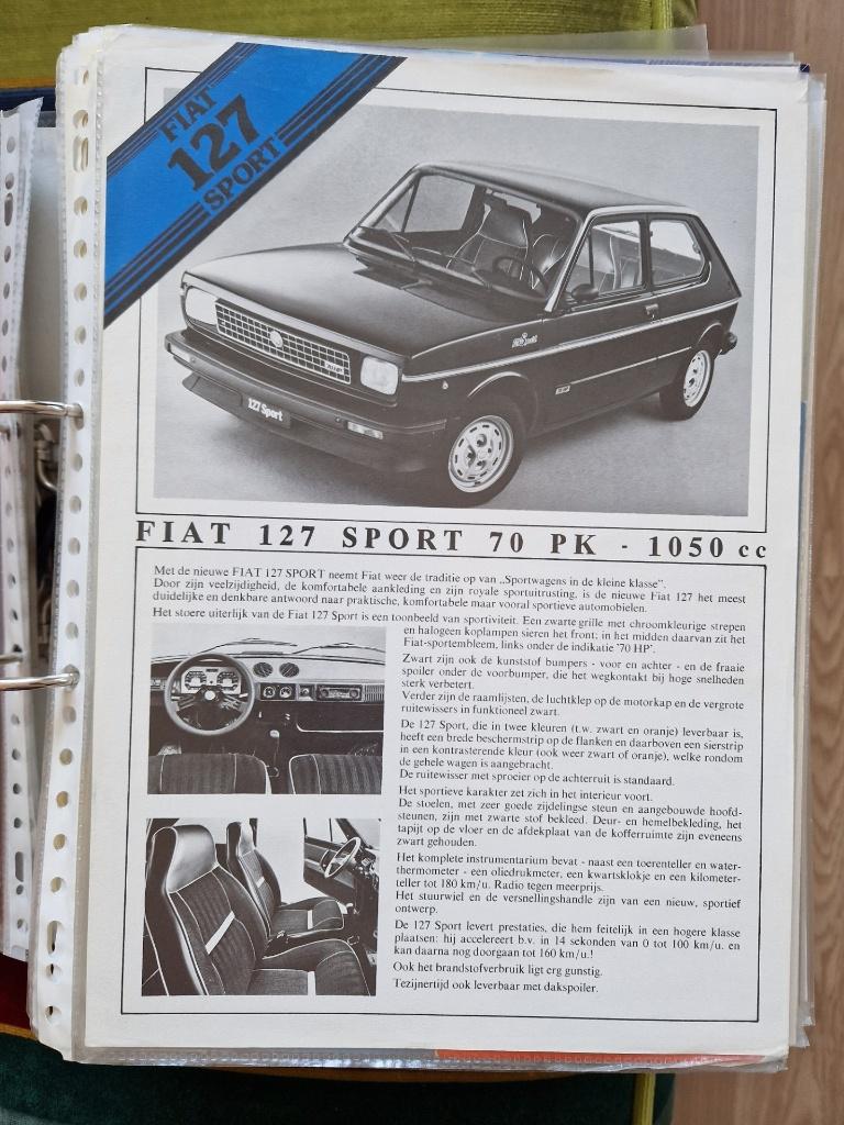 Folders Fiat, Boeken, Ophalen of Verzenden, Zo goed als nieuw, Overige merken