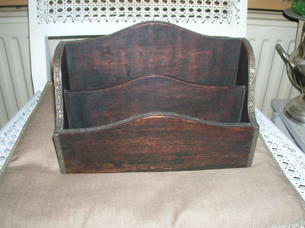 houten brievenbakje 2 vakken, Ophalen of Verzenden