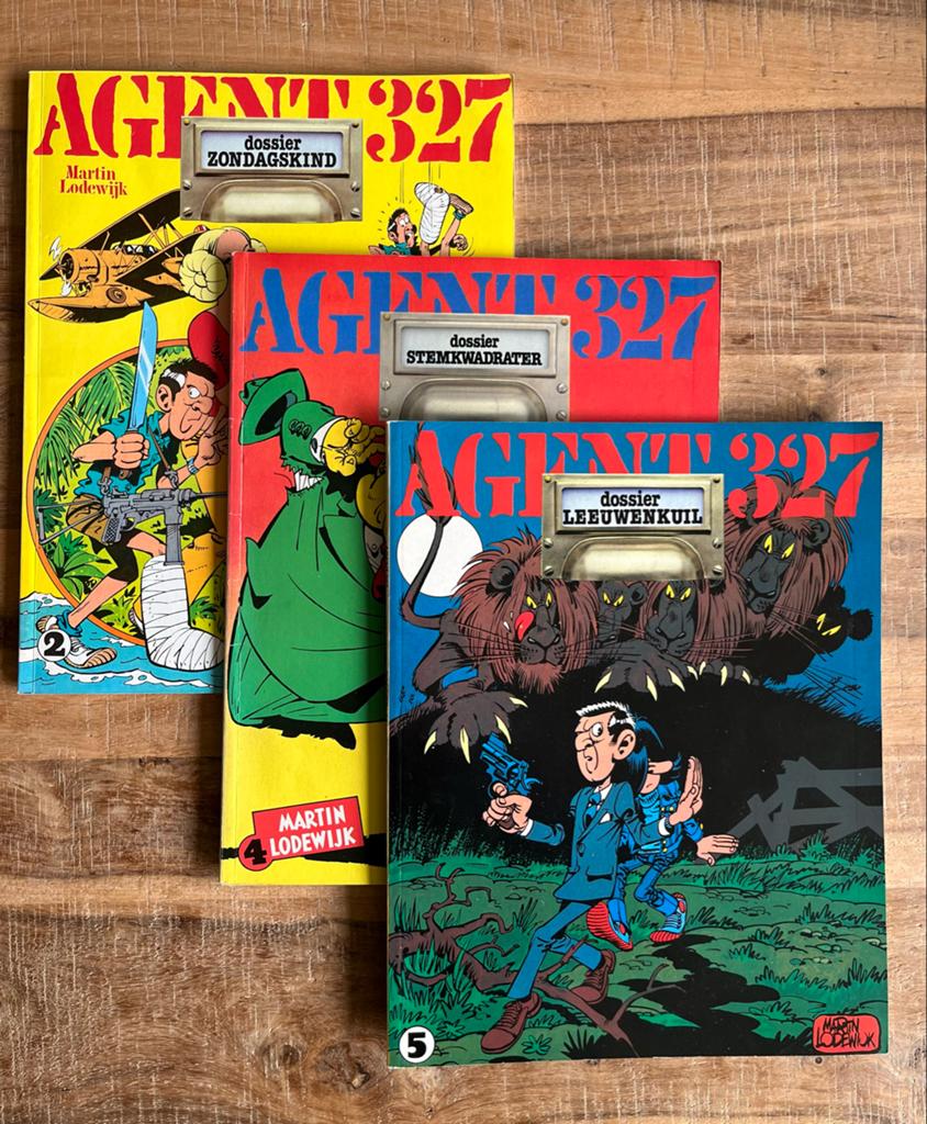 3 strips van agent 327 in goede staat, Meerdere stripboeken, Ophalen of Verzenden, Gelezen