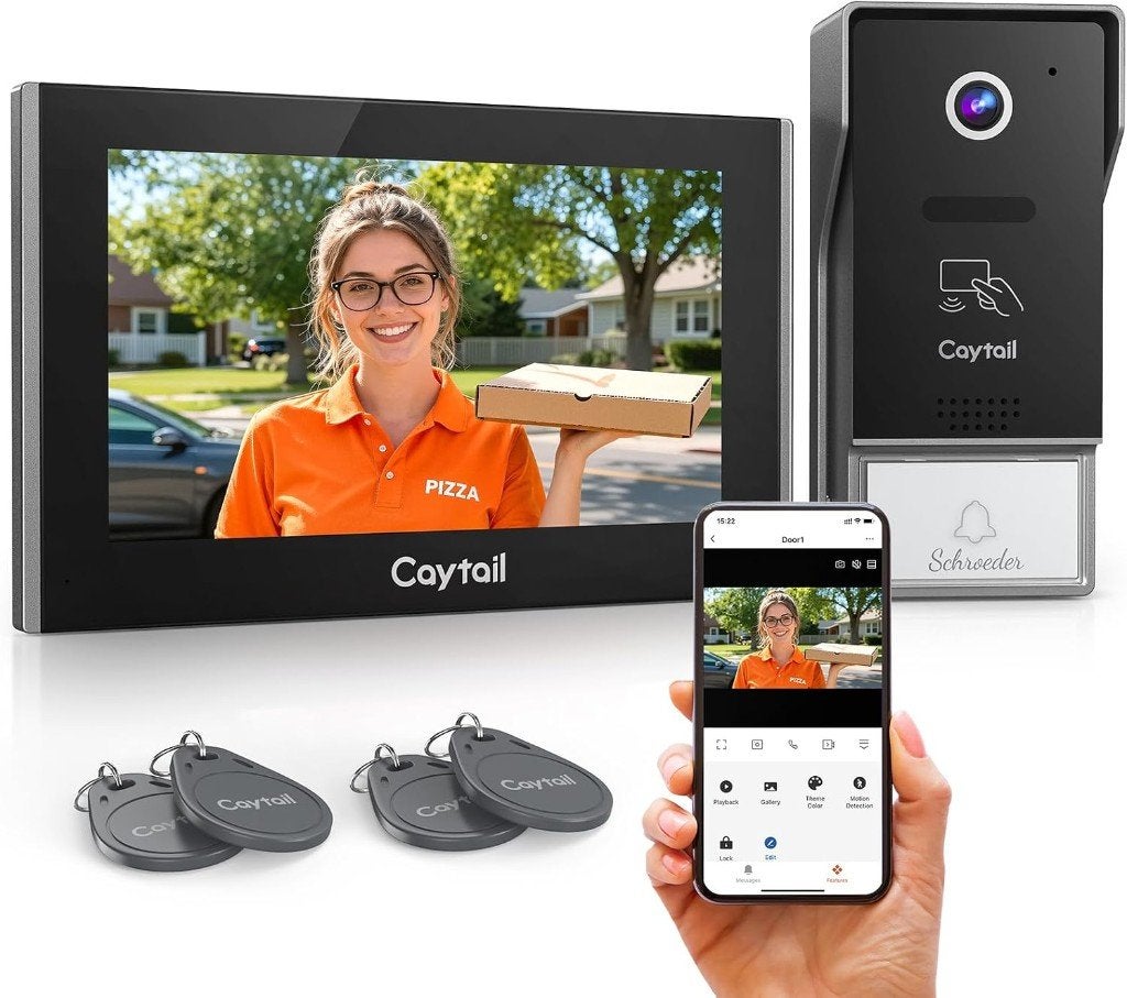 WiFi-videodeur intercomsysteem incl camera deuroper en meer, Ophalen of Verzenden, Bewegingsdetectiesensor, Nieuw, Bedraad