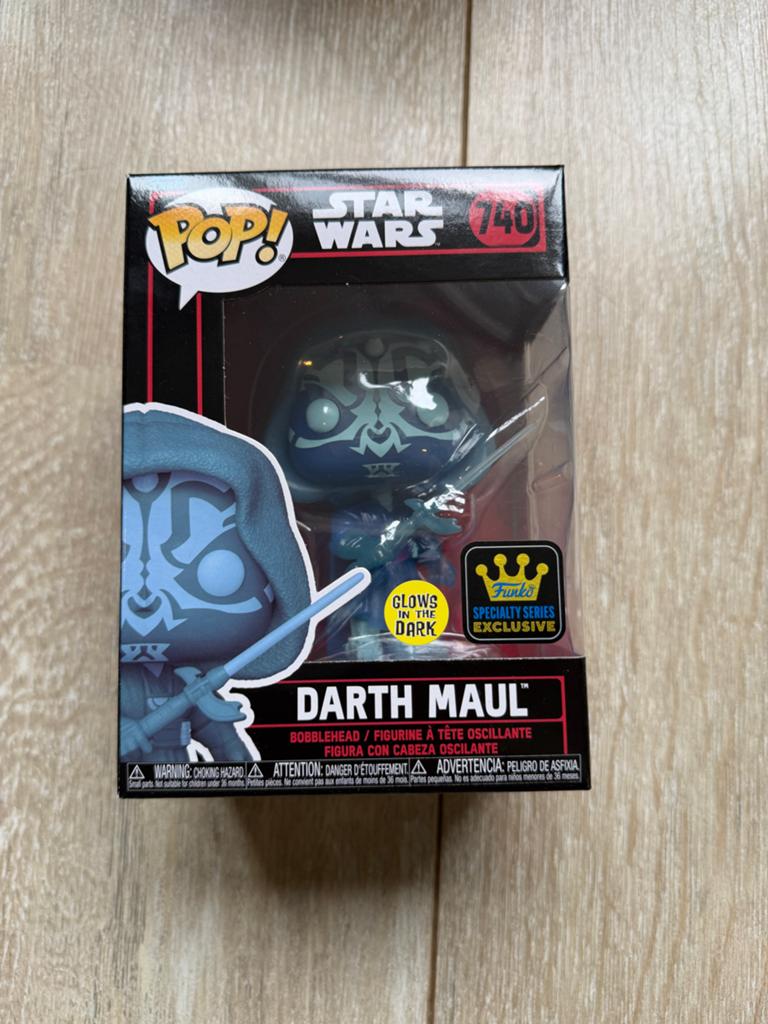 Funko Pop! Star Wars Darth Maul #740 Glows in the Dark, Ophalen of Verzenden, Zo goed als nieuw