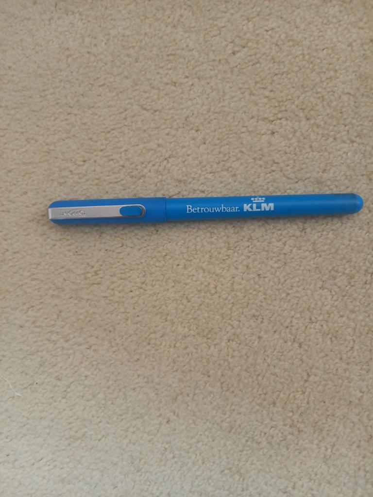 Oude pen: Betrouwbaar. KLM (geen lege stift!), Verzamelen, Verzenden, Gebruikt, Balpen, Overige merken