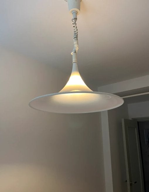 Vintage heksenhoed lamp, Ophalen of Verzenden, Gebruikt, Kunststof, E27 (groot)