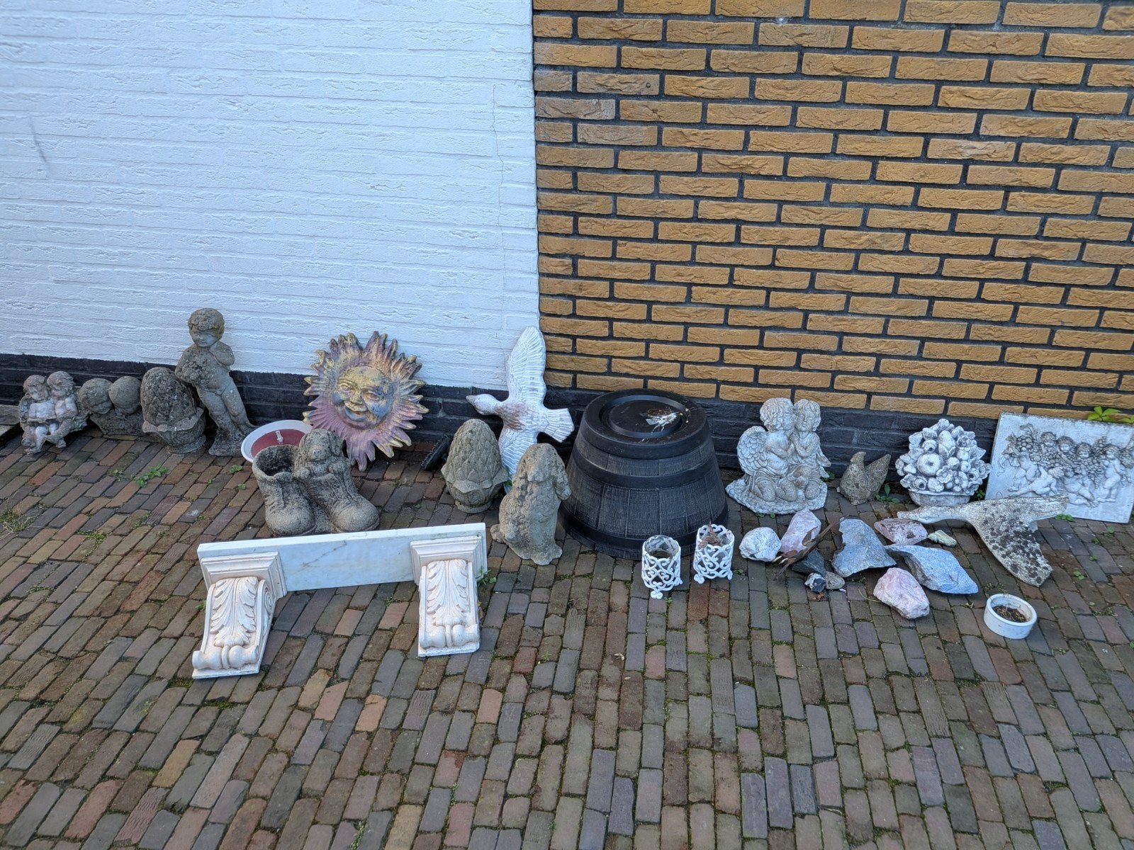 Verschillende tuinbeelden / ornamenten en accessoires, Tuin en Terras, Tuinbeelden, Ophalen