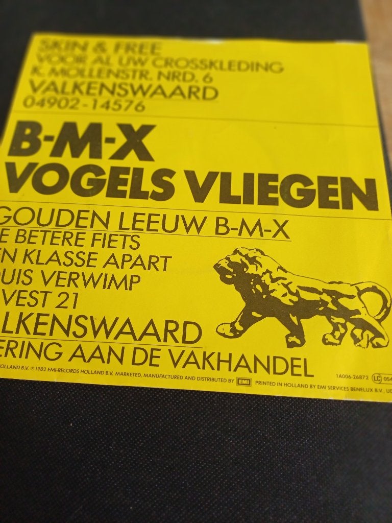 281 Single Drukwerk – B-M-X – 1a006-26872 – origineel 1983, 7 inch, Ophalen of Verzenden, Zo goed als nieuw, Overige typen