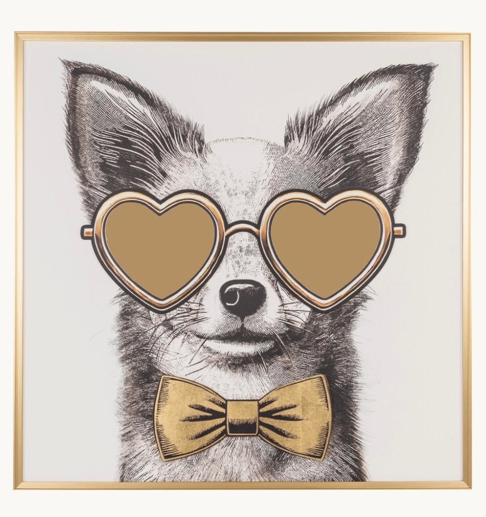Richmond Interiors Wall art / Kunstwerk Bodhy, Ophalen, Papier/karton, 100 cm, Goud