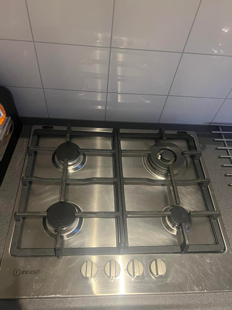 Kookplaat gas, Witgoed en Apparatuur, Kookplaten, Zo goed als nieuw, Inbouw, Gas, 4 kookzones