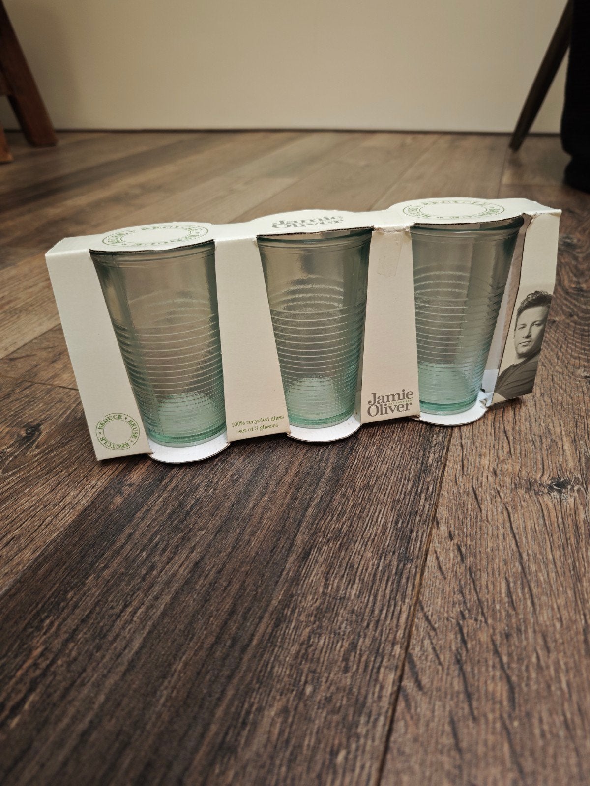 Jamie Oliver Get Inspired glazen 3 pack, Verzamelen, Glas en Borrelglaasjes, Ophalen of Verzenden, Nieuw, Waterglas
