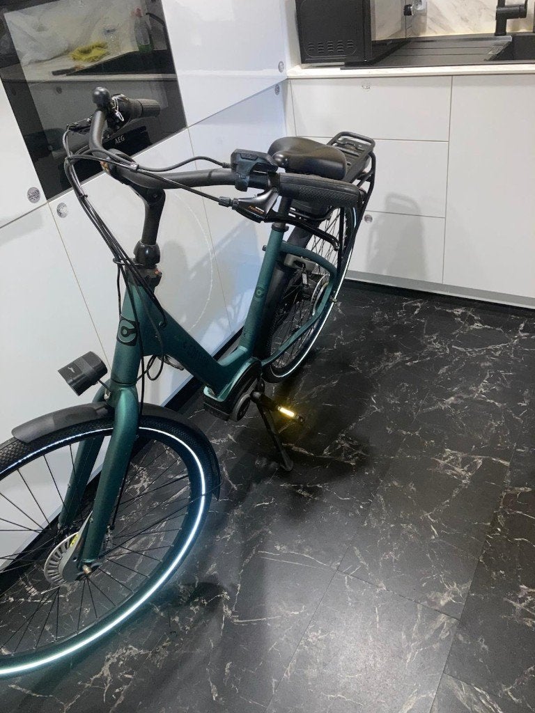 Cortina E-Common family donker groen, Gebruikt, Versnellingen, 0 zitjes, 50 tot 53 cm