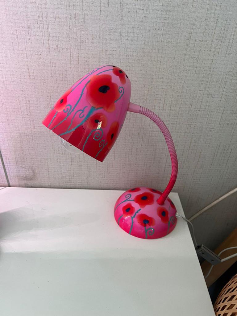 Vintage Pylones lamp, Ophalen, Gebruikt, Metaal, Minder dan 50 cm