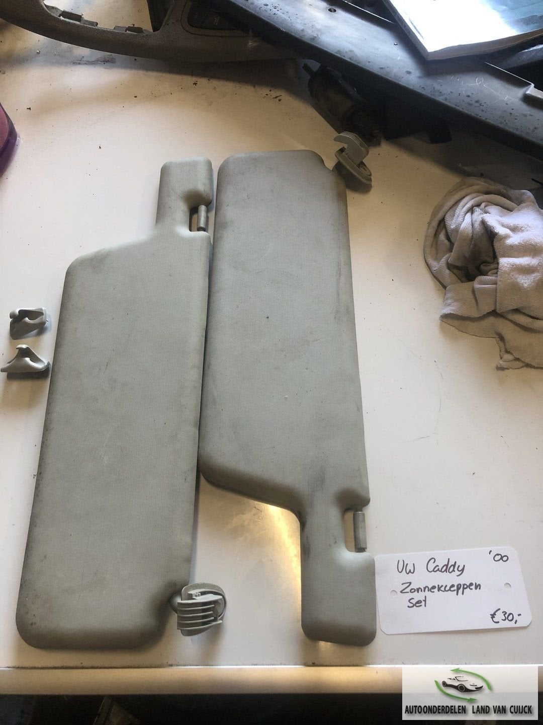 Vw Caddy bwjr 2000 Zonnenkleppen set, Gebruikt, -, -, Ophalen of Verzenden