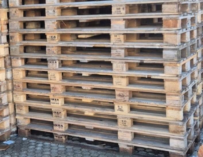 Ikea pallets 80x200, Huis en Inrichting, Slaapkamer | Matrassen en Bedbodems, Ophalen, Eenpersoons, 80 cm