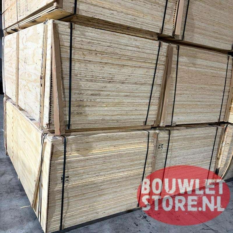 Underlayment 18 mm platen | Elliottis Pine constructief, Doe-het-zelf en Verbouw, Platen en Panelen, Niet ingevuld, Minder dan 20 mm