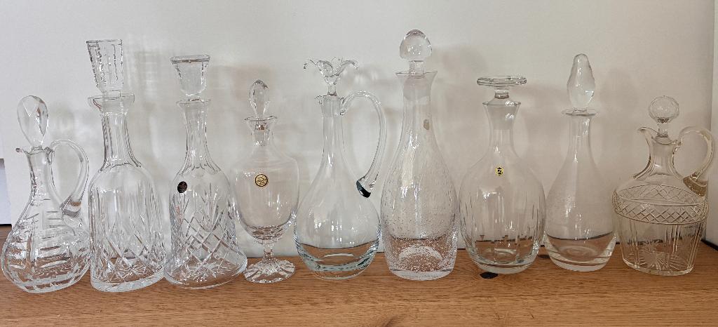 Kristal Karaffen, Ophalen, Zo goed als nieuw, Kristal, Glas of Glazen