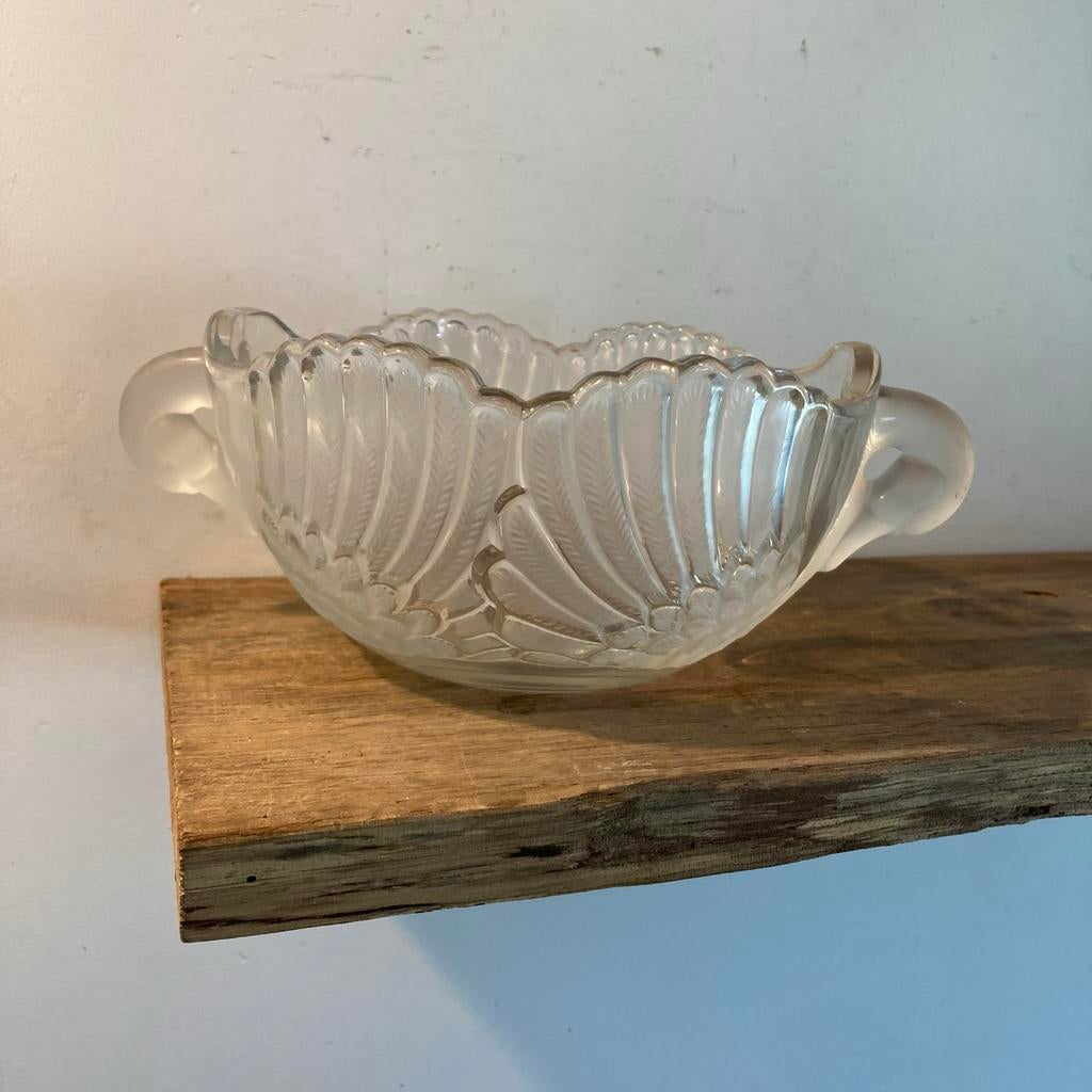 Kristallen schaal met zwaan design, Ophalen of Verzenden