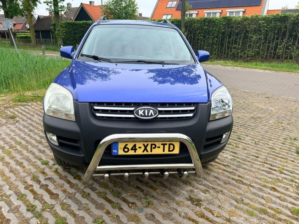 Kia Sportage leder, 2.0 2WD 2007 Blauw, Orig 164756/dkm, Auto's, Kia, Particulier, Sportage, ABS, Achteruitrijcamera, Airconditioning