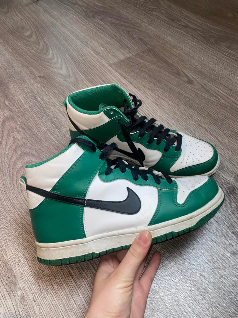 Nike Dunk High Groen Wit Sneakers, Kleding | Dames, Schoenen, Ophalen of Verzenden, Groen, Sneakers of Gympen, Zo goed als nieuw