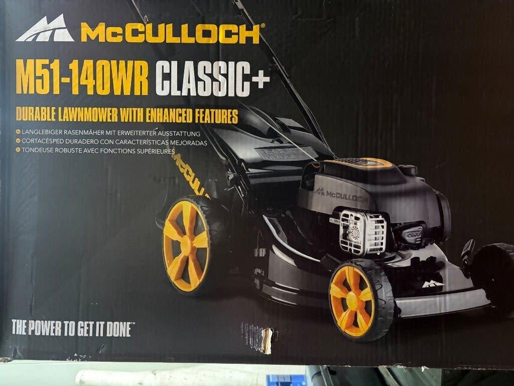 Grasmaaimachine Mc Culloch M51-140WR, Ophalen, Mc Culloch, Nieuw, Benzine-grasmaaier