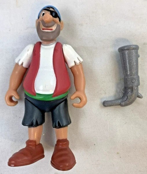 Disney Famosa Peter Pan Piraat Figuur 2003 ooglap vintage
