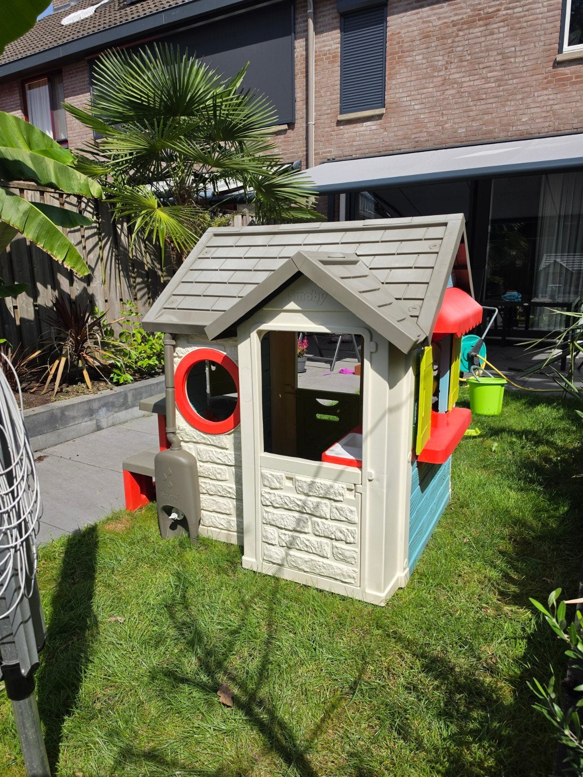 Smoby Speelhuisje met Keuken en Picknicktafel, Ophalen, Gebruikt, Kunststof
