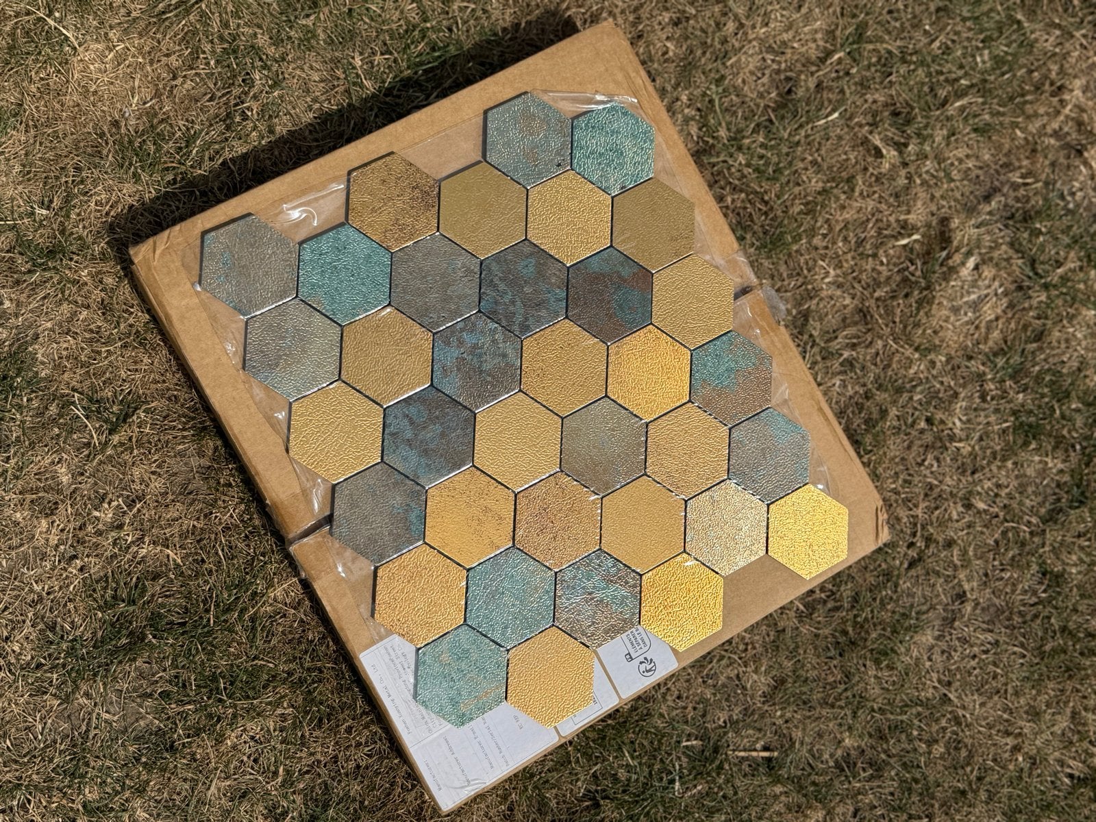 Plaktegels 10 stuks - Hexagonale mozaïektegels, Ophalen of Verzenden, Nieuw, Overige materialen, Wandtegels