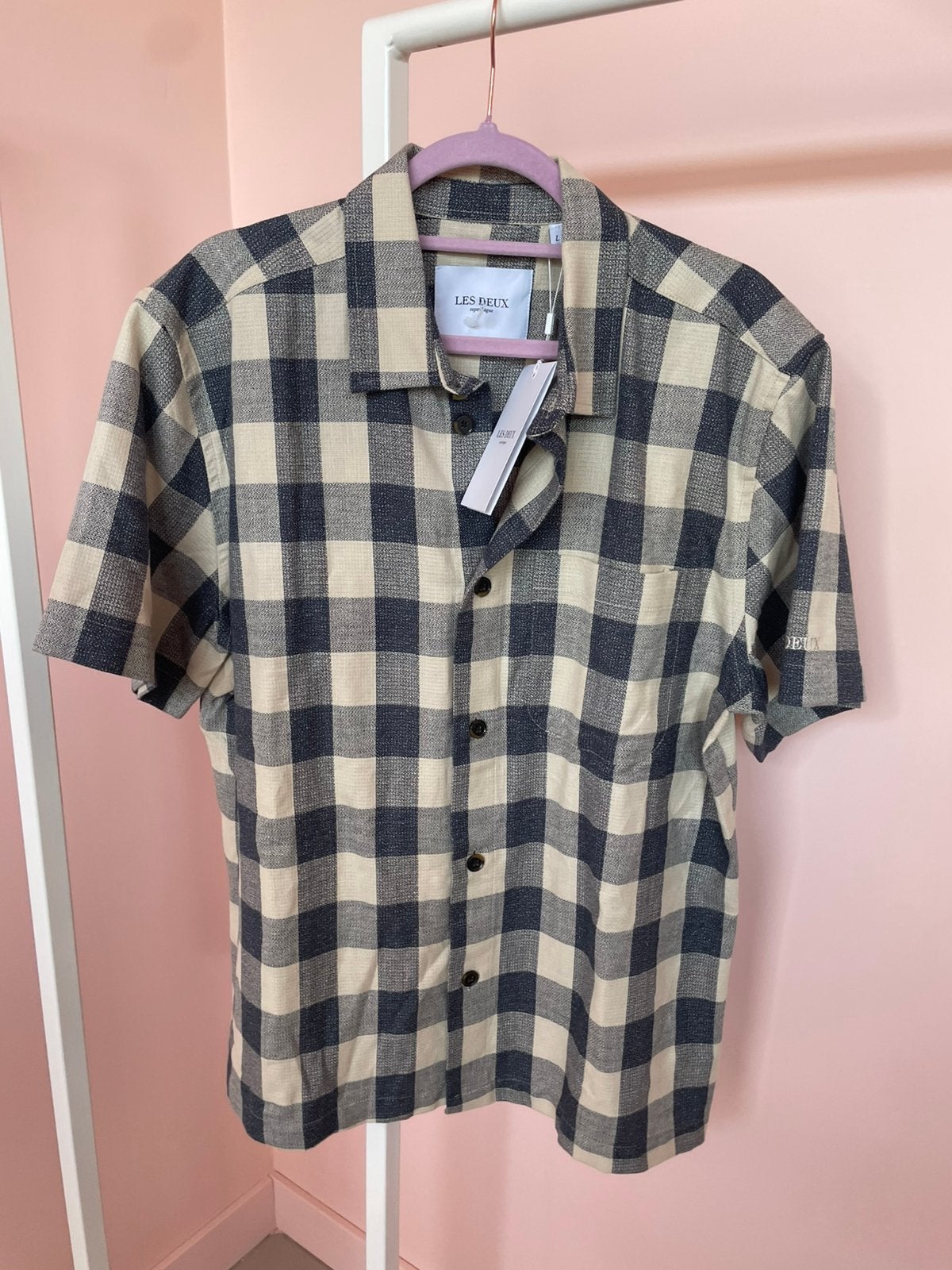 Les deux hele mooie nette blouse maat L, Blauw, Ophalen of Verzenden, Zo goed als nieuw, Halswijdte 41/42 (L)