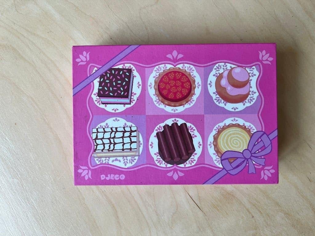 Djeco, houten gebakjes, Kinderen en Baby's, Speelgoed | Houten speelgoed, Ophalen of Verzenden, Zo goed als nieuw, Overige typen