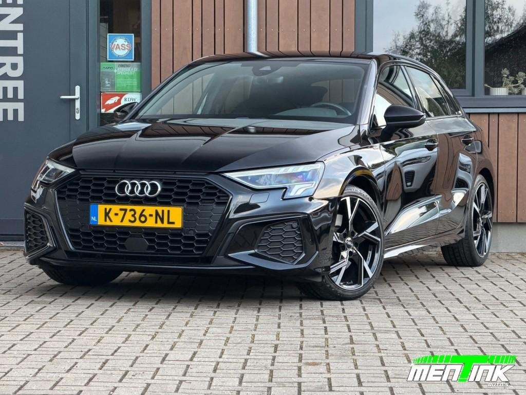 Audi A3 35 TFSI S-Line S-Tronic N.A.P. led 1e eigenaar, Auto's, Euro 6, 4 cilinders, 150 pk, Zwart