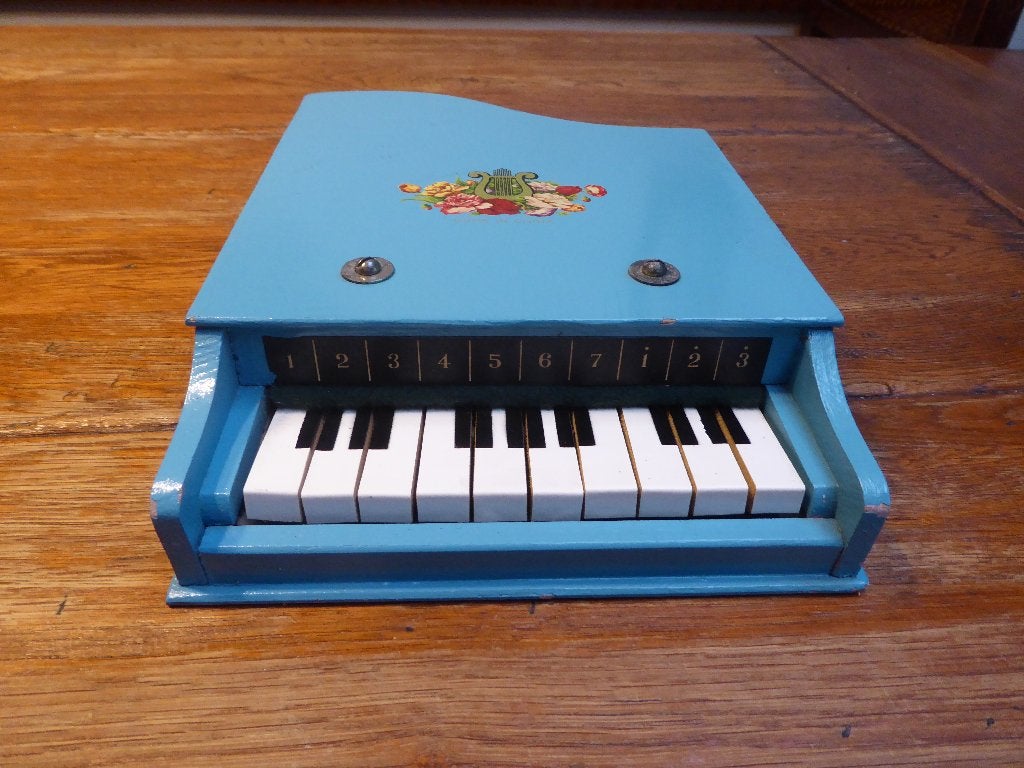 Vintage houten kinderpiano, Ophalen of Verzenden
