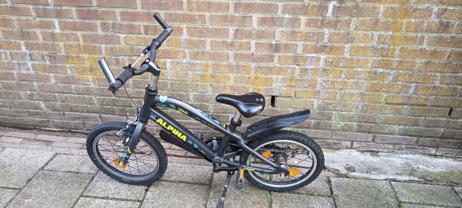 Alpina 16 inch kinderfiets met lichte gebruikerssporen, Ophalen of Verzenden, Gebruikt, 16 tot 20 inch, Alpina