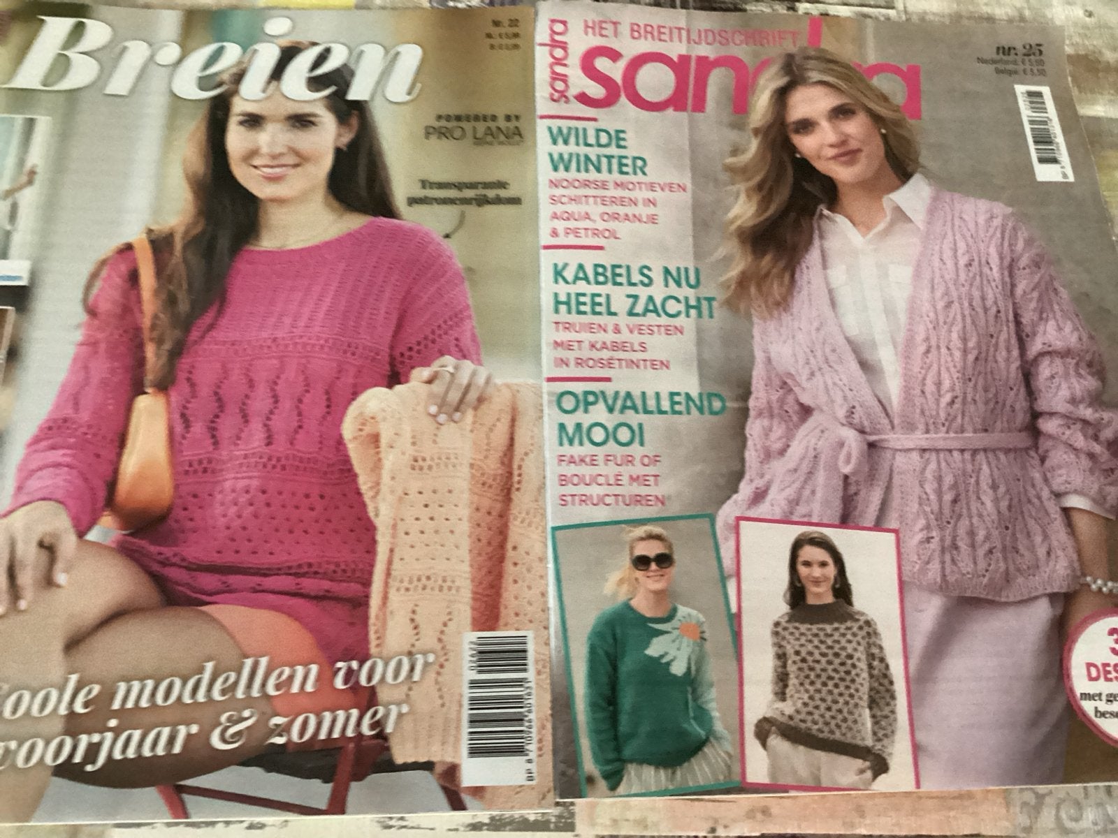Breien Sandra Magazine - Wilde Winter & Zomer Modellen, Hobby en Vrije tijd, Ophalen of Verzenden, Gebruikt, Breien, Patroon of Boek
