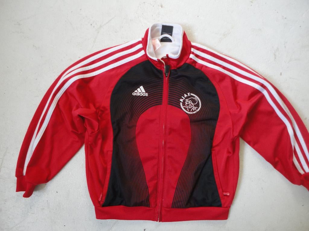 Supermooi trainingsjack van AJAX maat 128, Kinderen en Baby's, Adidas, Sport- of Zwemkleding, Ophalen of Verzenden, Zo goed als nieuw