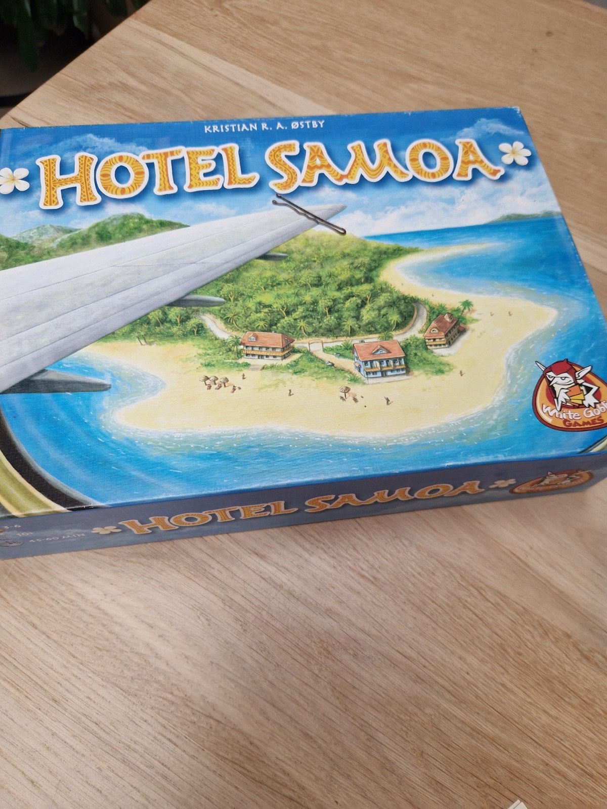 Hotel Samoa Bordspel - Compleet en in goede staat, Een of twee spelers, Ophalen of Verzenden, Zo goed als nieuw, White Goblin Games