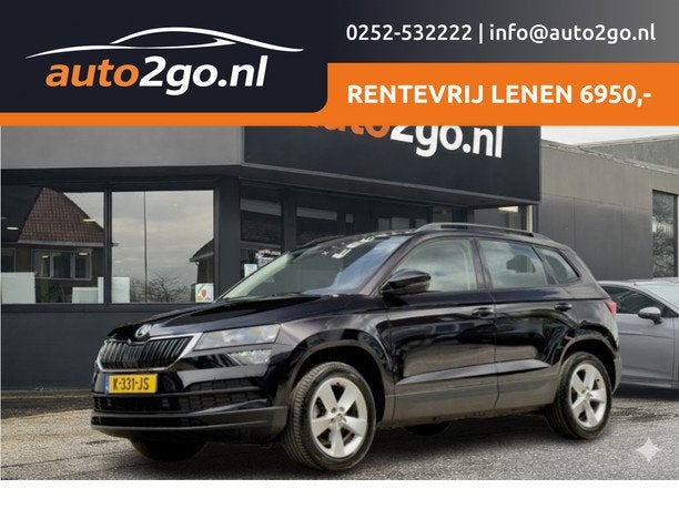 Skoda Karoq 1.0 TSI EDITION DESIGNO-INT NAVI AIRCO APPLE-CAR, Auto's, Skoda, Voorwielaandrijving, Gebruikt, Euro 6, Automatische klimaatregeling