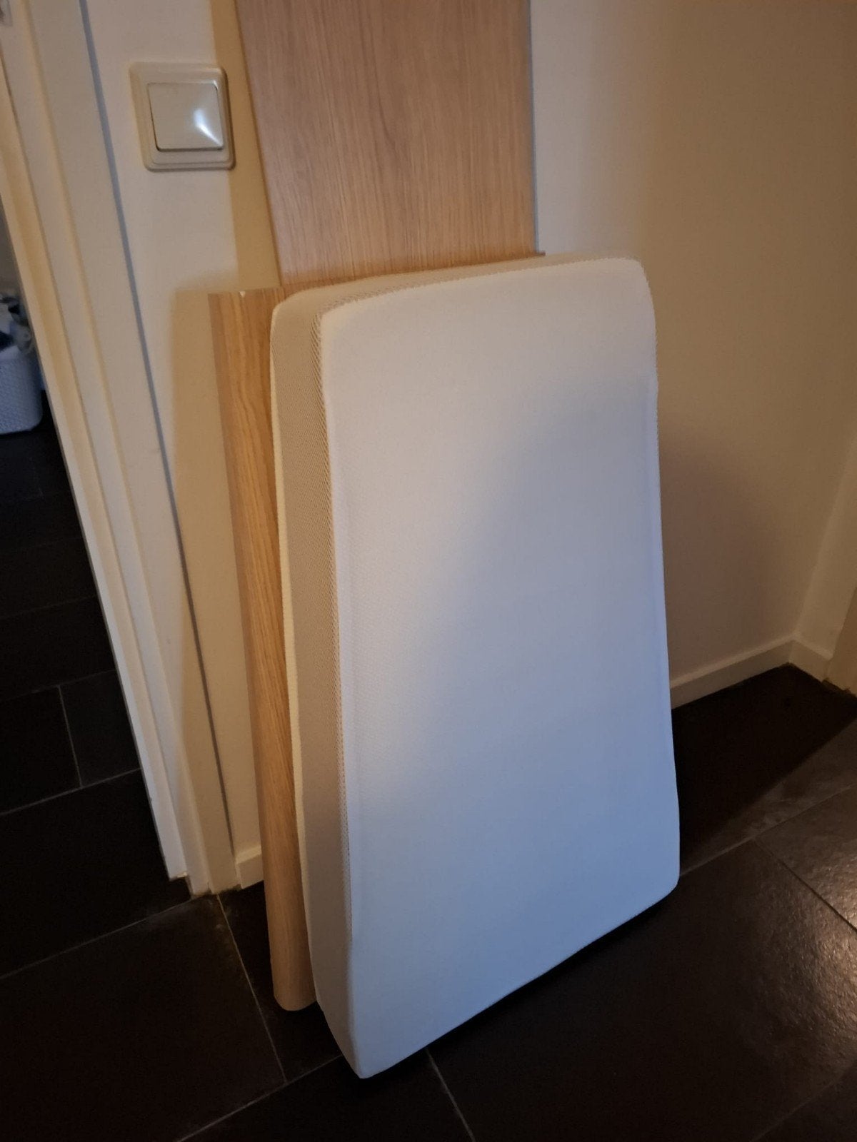 Hymer bedverlenging met matras, Ophalen of Verzenden, Zo goed als nieuw