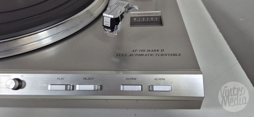 Philips AF-729 Mark II Platenspeler | Automatisch | Pitch, Philips, Automatisch, Refurbished, Ophalen of Verzenden