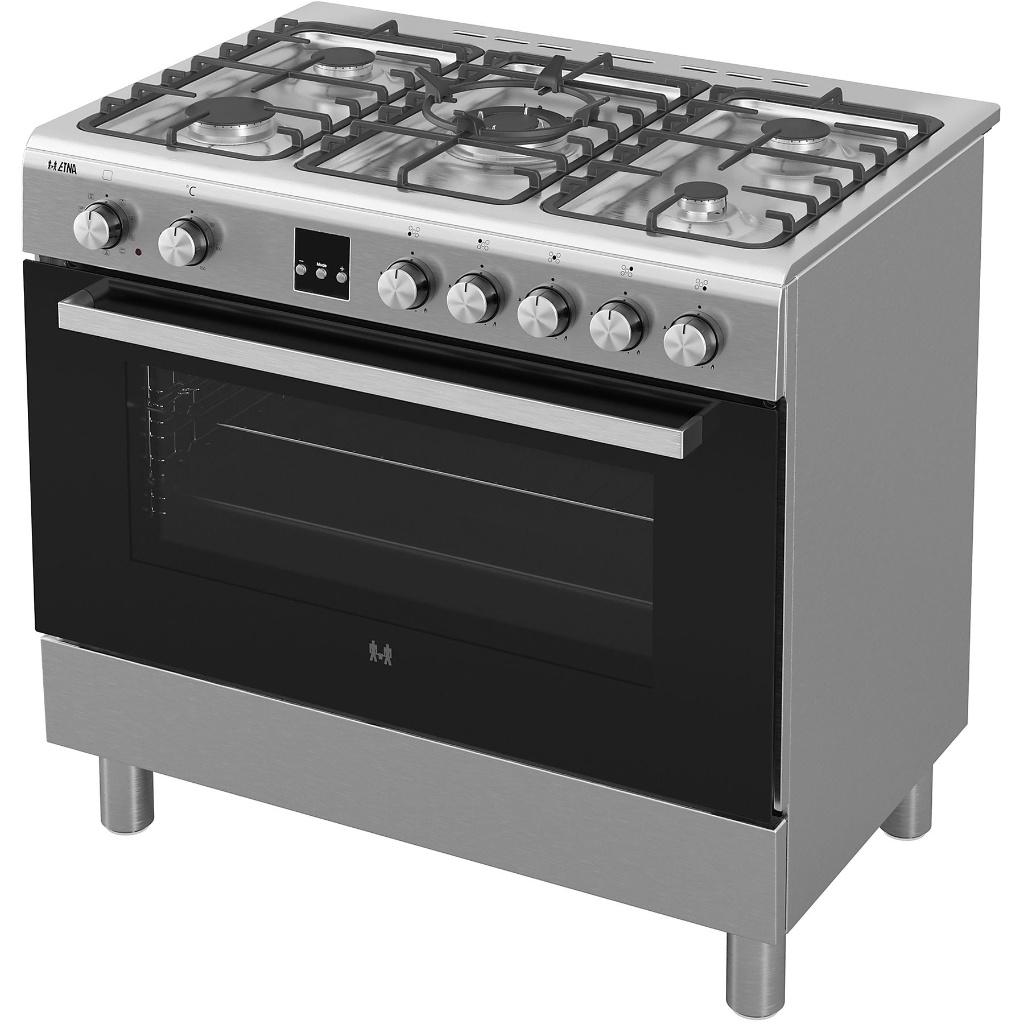 ETNA FG190RVS Vrijstaand Gasfornuis - 40% KORTING, Ophalen, -, 60 cm of meer, -