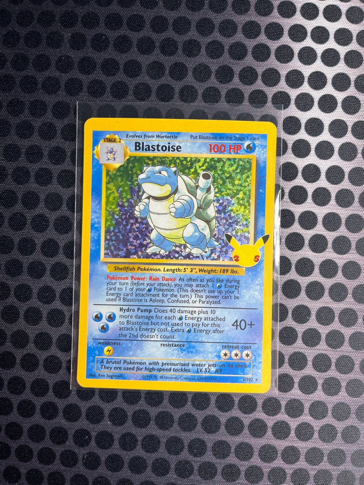 Blastoise Celebrations Pokémon Kaart 2/102, Hobby en Vrije tijd, Verzamelkaartspellen | Pokémon, Ophalen of Verzenden, Zo goed als nieuw