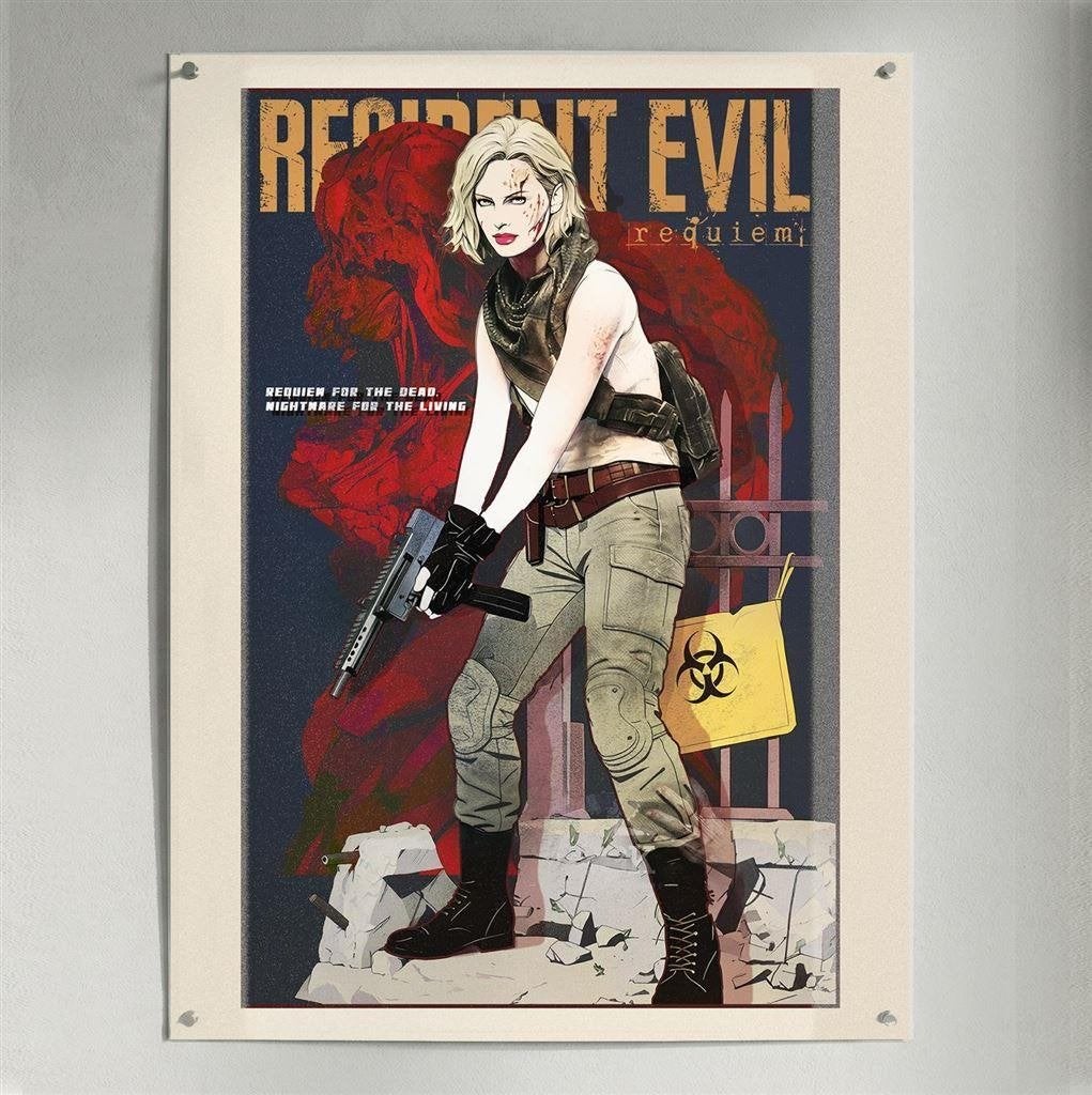 Resident Evil Requiem Poster Print, Verzamelen, Verzenden, Nieuw, A1 t/m A3, Overige onderwerpen