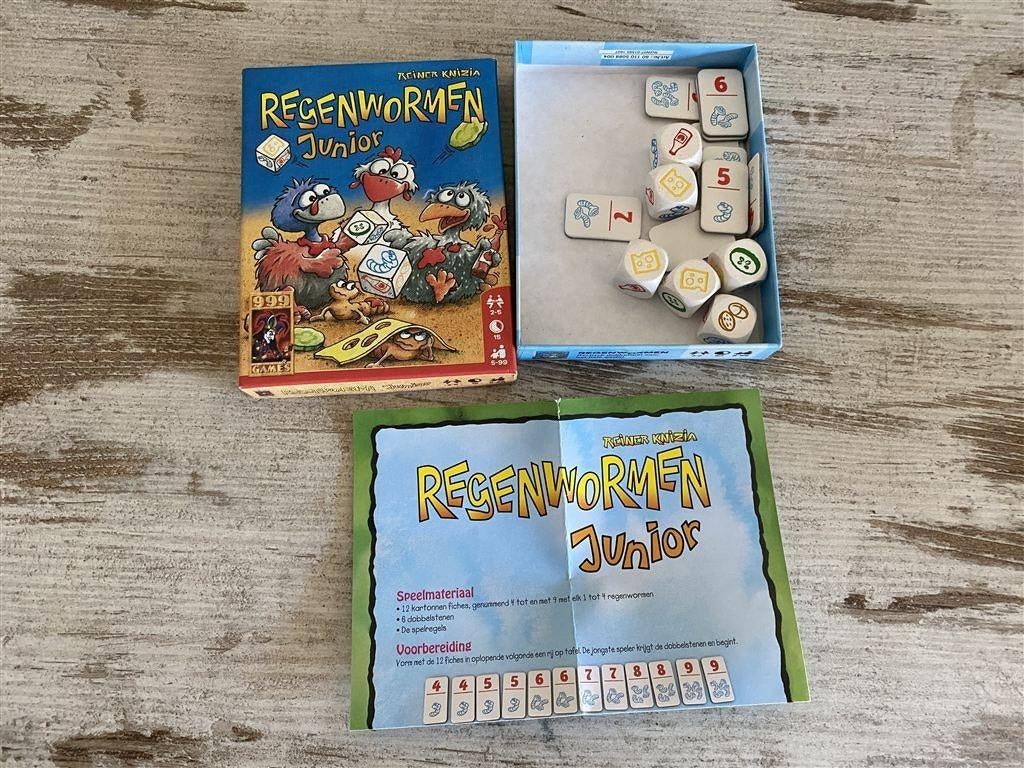 Regenwormen junior 999 games [s2052], Hobby en Vrije tijd, Gezelschapsspellen | Bordspellen, Verzenden, Zo goed als nieuw