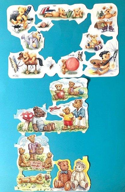 Vintage poesieplaatjes Beren, Verzamelen, Ophalen of Verzenden