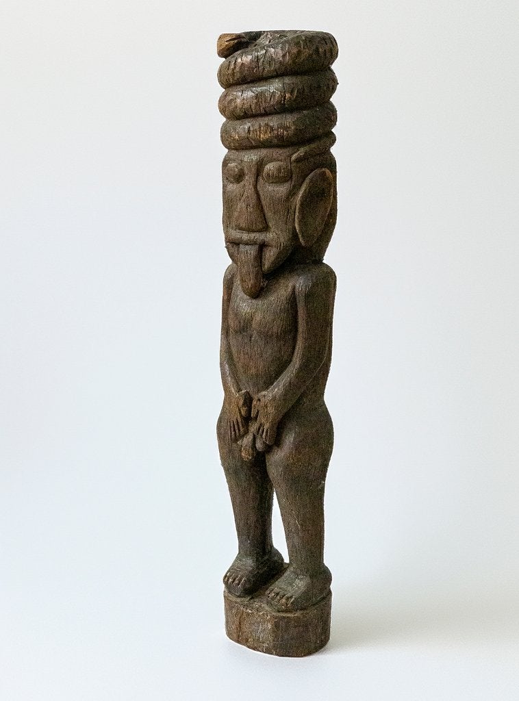 Aangeboden een vruchtbaarheidsbeeld uit de Congo., Antiek en Kunst, Kunst | Niet-Westerse kunst, Hout, Bruin, Afrika, Ophalen of Verzenden