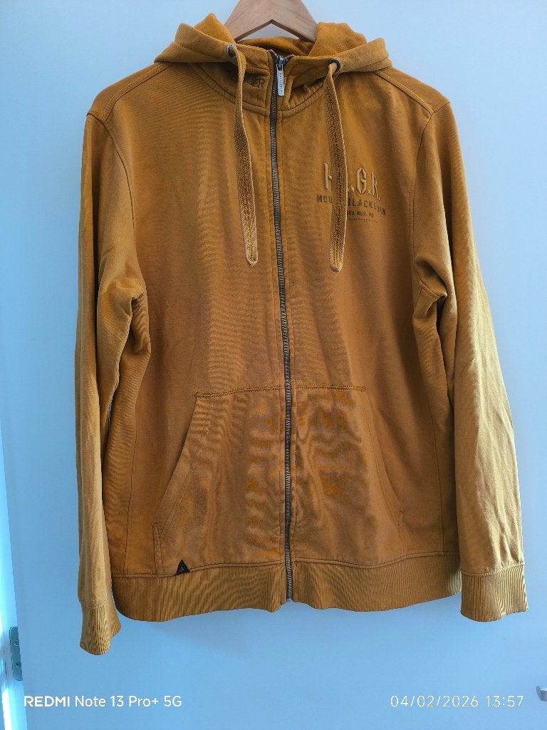 Hallinger Zipped Hoodie - Maat L, Maat 52/54 (L), Hallinger, Oranje, Ophalen of Verzenden