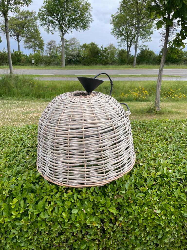 Grote rotan rieten hanglamp - Landelijke stijl, Ophalen, Gebruikt