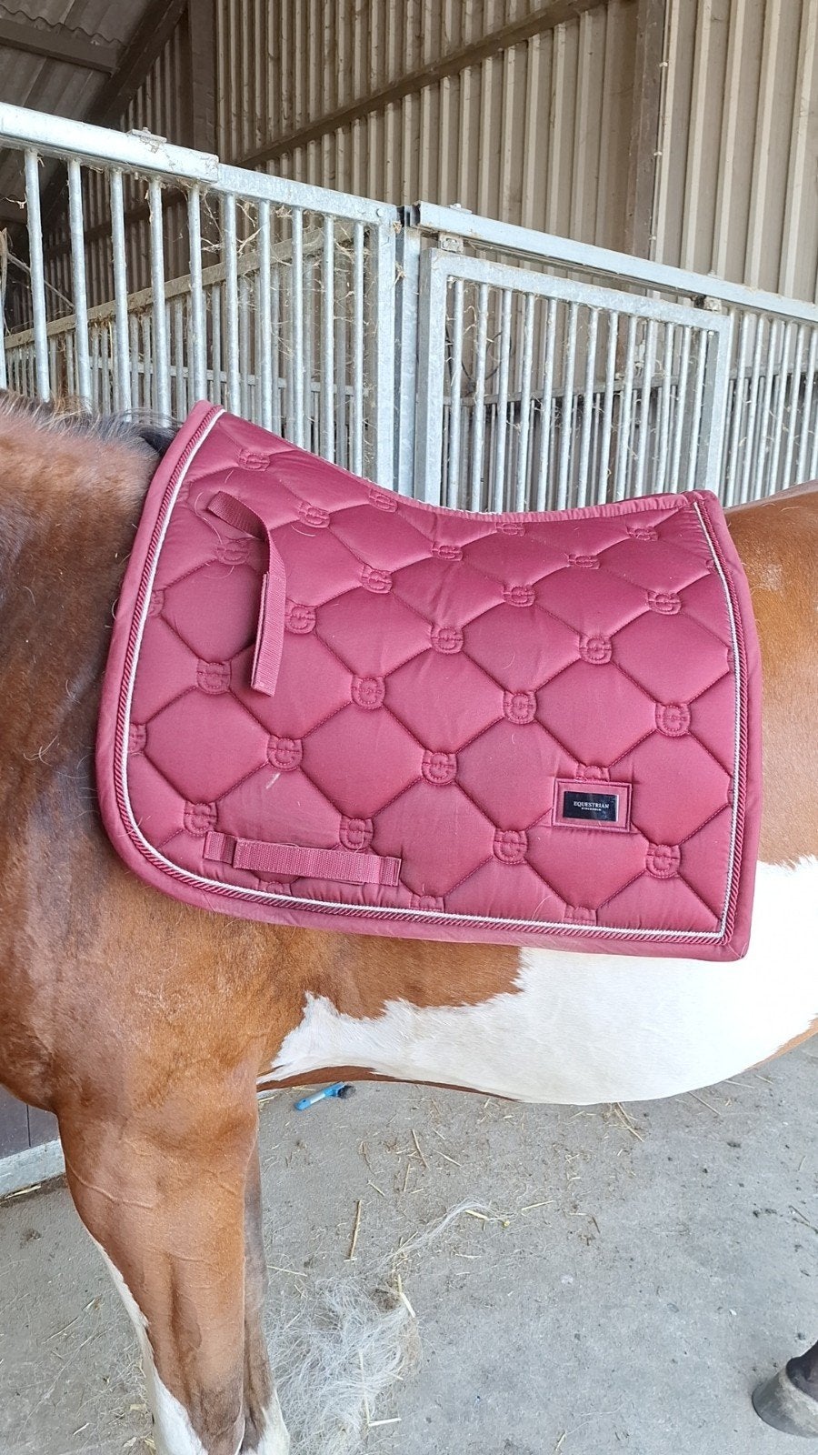 Equestrian Stockholm Bordeaux FULL DR, Dieren en Toebehoren, Full (L), Gebruikt, Dressuurdekje, Equestrian Stockholm