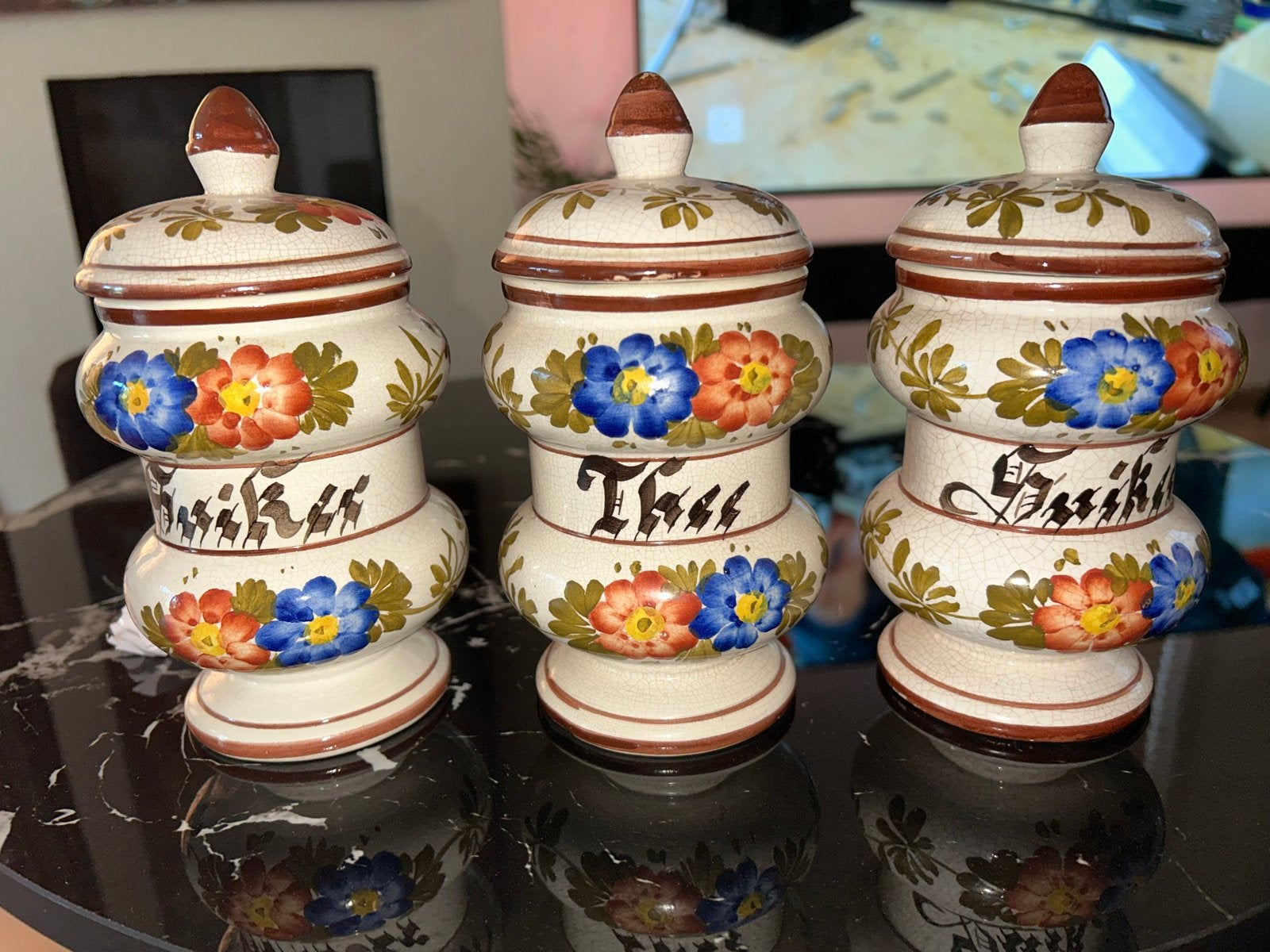 Vintage voorraadpotten set (3 stuks), Ophalen of Verzenden