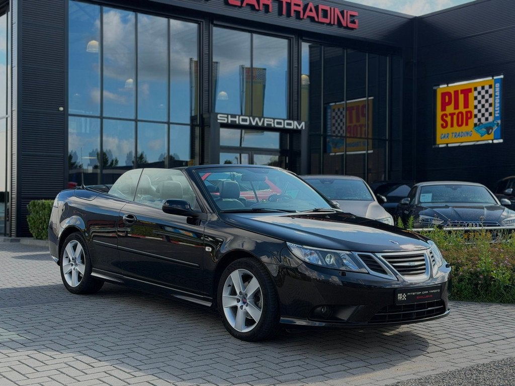 Saab 9-3 Cabrio 2.0 T Vector, Memory, Xenon, *93.000km*, 1e, Auto's, Saab, 1998 cc, Gebruikt, Zwart, Cabriolet